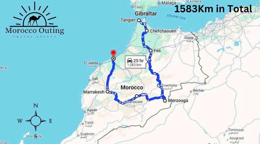 Tour de 10 días por Marruecos desde Tánger